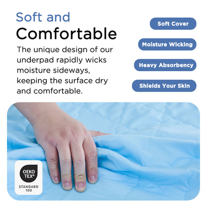 Soft & Lofty Washable Waterproof Underpads