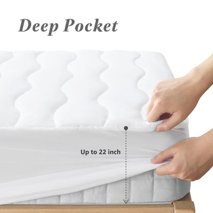 Breathable Cotton Top Waterproof Mattress Pad