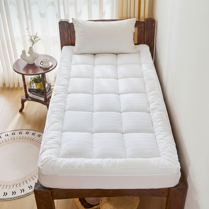 Thick Mattress Topper - Breathable Cotton Pad
