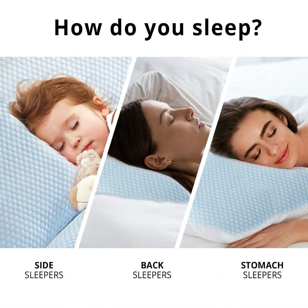 Dual-Sided Adjustable Cooling Pillow 2 pack