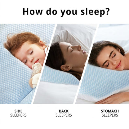 Dual-Sided Adjustable Cooling Pillow 2 pack